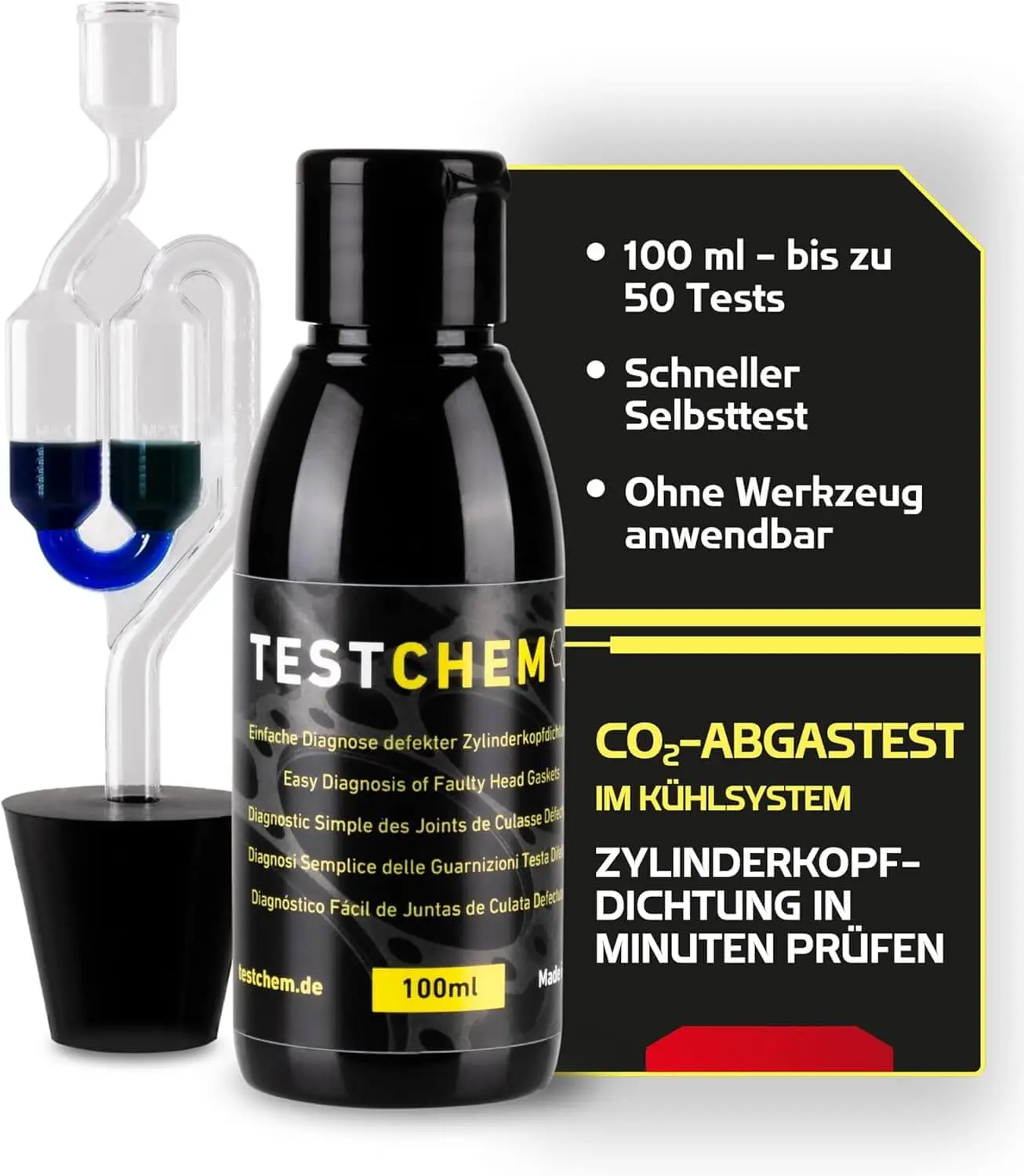 Testkit zur Diagnose undichter Zylinderkopfdichtungen